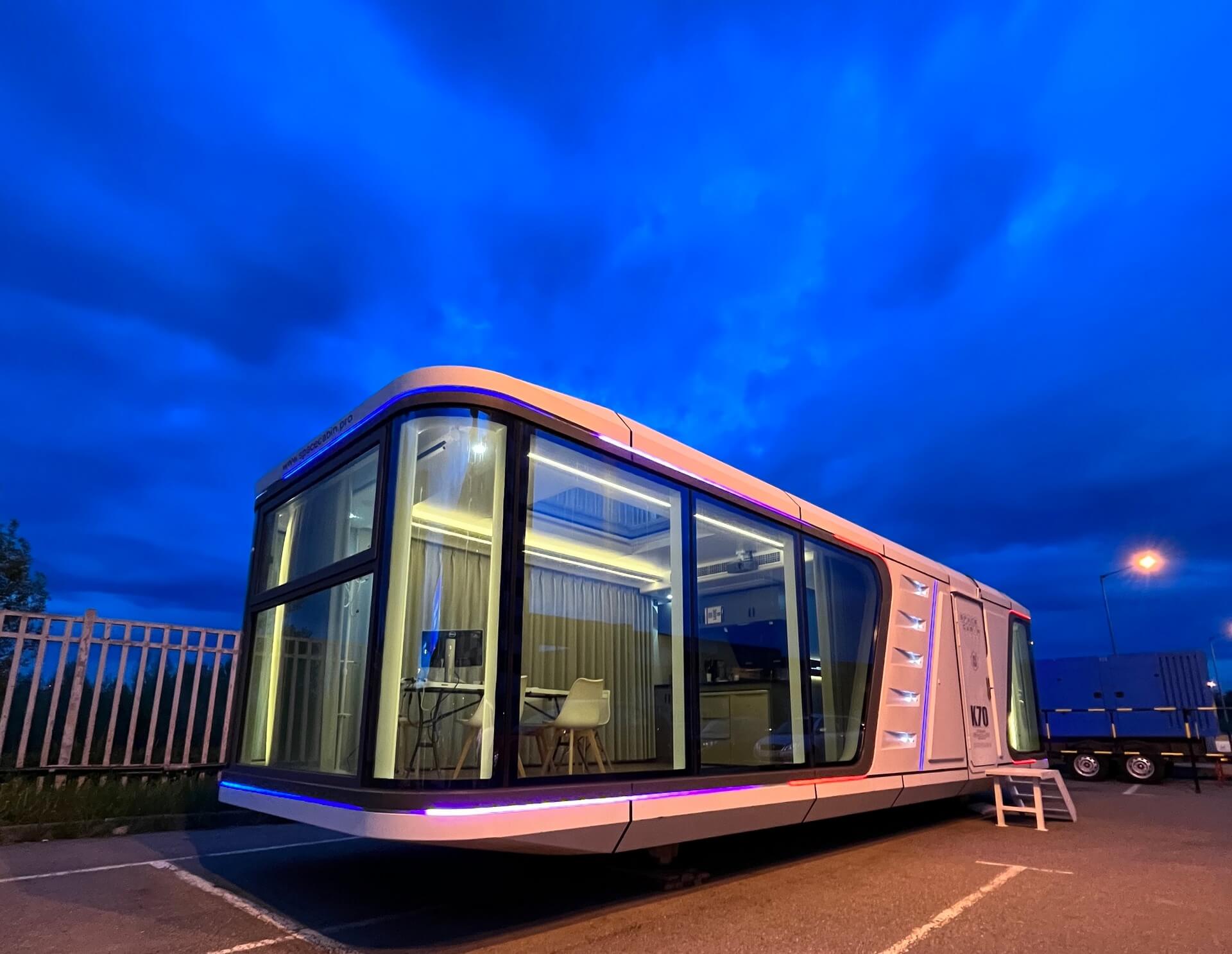 Образец модульного дома в Москве